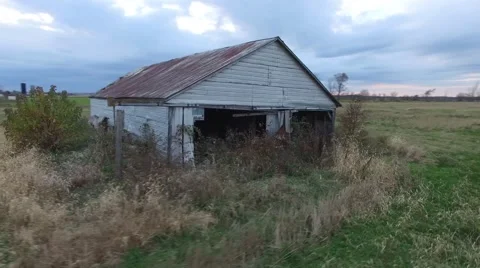 4k aerial rotating barn Stock Footage 56859496
