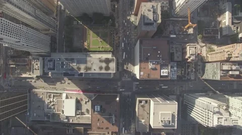 4k Aerial shot highrises downtown Toronto in a sunny day 5 Stock Footage