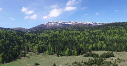 4K Aerial Spring and Winter Stock Footage 50100103