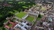 4K Aerial Stock Footage Of Cambridge University Uk Stock Footage