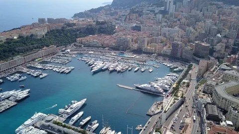 4K Aerial Video Of Monaco Vídeos de archivo 118832484