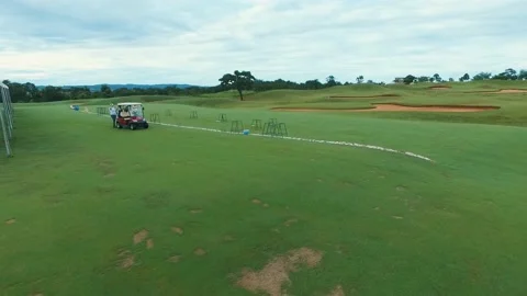 4K aerial view of an amazing golf club. Stock Footage 131685553