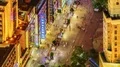 4K: Aerial view of extremely busy pedestrian mall on Nanjing Road. 4k or 4k+ Resolution