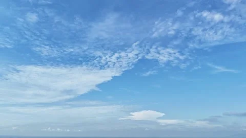 4k Aerial View Hyperlapse Cloud in the morning skies over the city Stock Footage 273283754