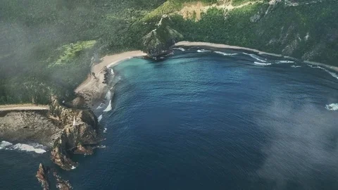 4k - Aerial view of a landscape Stock Footage 72082200