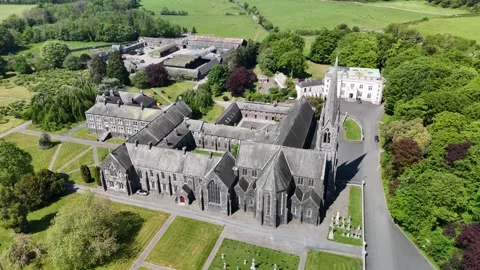 4K Aerial View of Mount St Joseph Abbey in Roscrea County Tipperary Stock-Footage 337845835