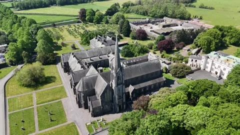 4K Aerial View of Mount St Joseph Abbey in Roscrea County Tipperary Stock Footage 337845851
