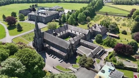 4K Aerial View of Mount St Joseph Abbey in Roscrea County Tipperary 库存影片 337845880