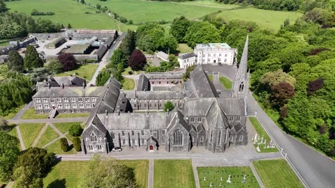 4K Aerial View of Mount St Joseph Abbey in Roscrea County Tipperary Vídeos de archivo 337845972