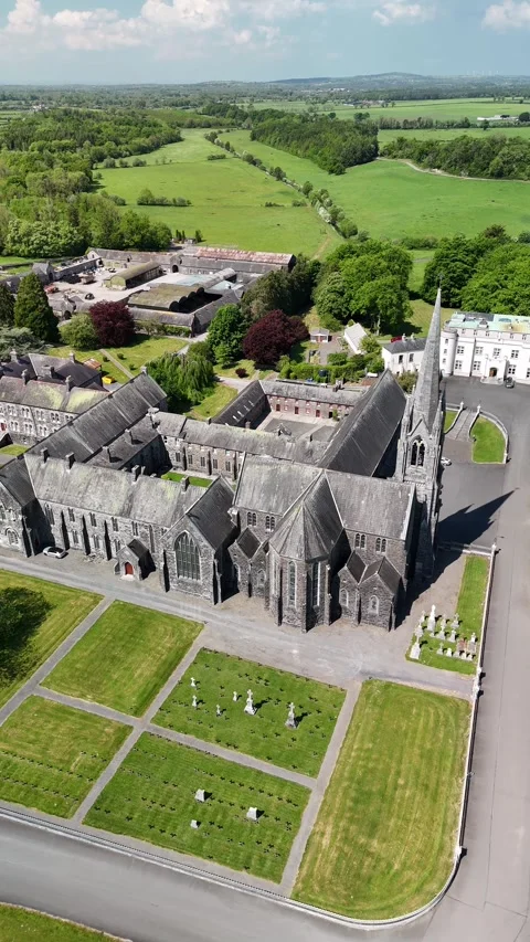 4K Aerial View of Mount St Joseph Abbey Roscrea County Tipperary Stock Footage 337854220