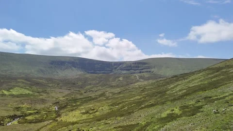 4K Aerial View of Mountain Valley near Ross County Waterford Ireland Video stock 337843859