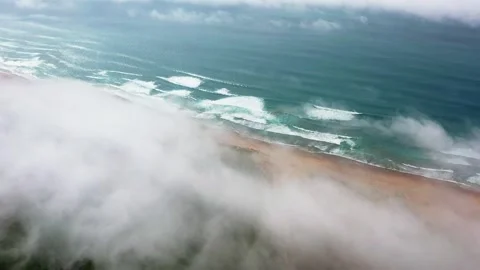 4K Aerial View: Moving Clouds Above Majestic Moroccan Mountains Stock Footage 307047330