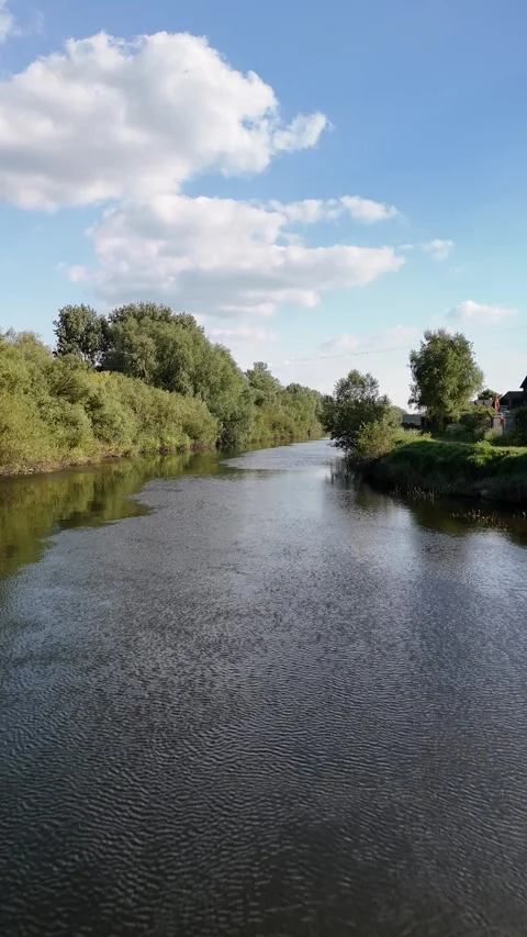 4K Aerial View of River Barrow at Milford Park County Carlow Ireland Video stock 337853700