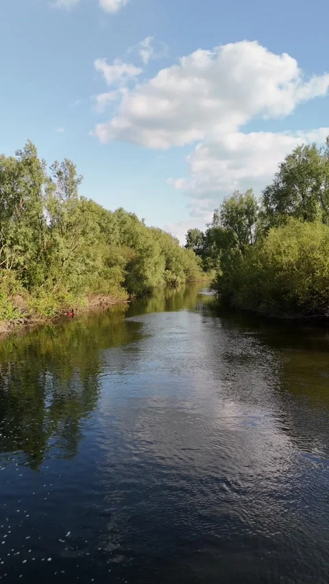 4K Aerial View of River Barrow at Milford Park County Carlow Ireland Vídeos de archivo 337853799