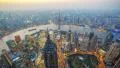 4K: Aerial View of Shanghai China, Day to Night(timelapse) 4k or 4k+ Resolution