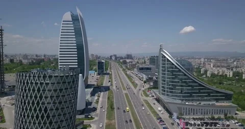 4K Aerial view of Sofia 3 Stock Footage 140811219