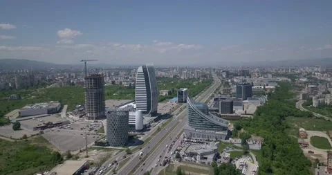 4K Aerial view of Sofia  Video stock 140811310