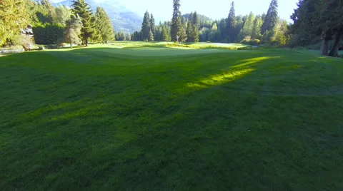 4K Aerial Views of Golf Course Stock Footage 55283255
