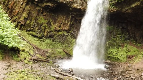 4k aerial waterfall Stock Footage 90534039