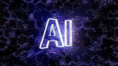 4k AI Artificial Intelligence Brain circuit,Matrix binary computer code text. Stock Footage 115472382