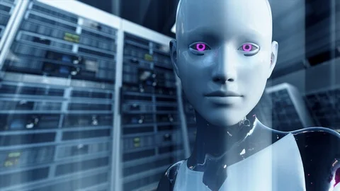 4K AI Artificial Intelligence Server Room Power Outage Blackout 2 Stock-Footage 103579816