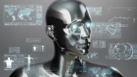 4K  Ai Overseeing Data Network Stock Footage 255754124