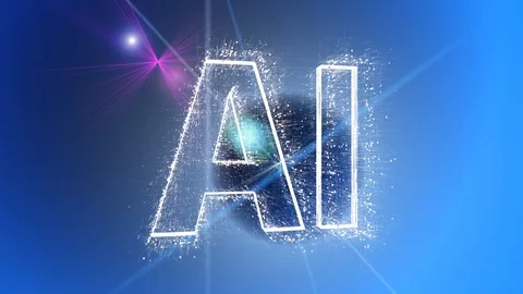 4k AI word artificial intelligence cloud,design animation,binary computer code. 库存影片 115475241
