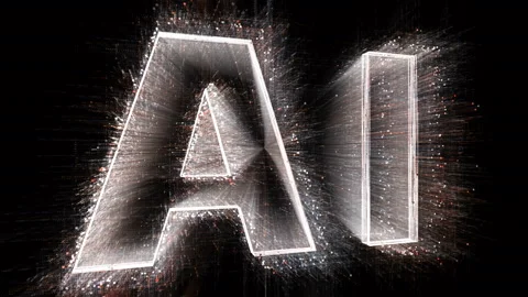 4k AI word tag cloud,text design animation,binary computer code. 库存影片 111938590