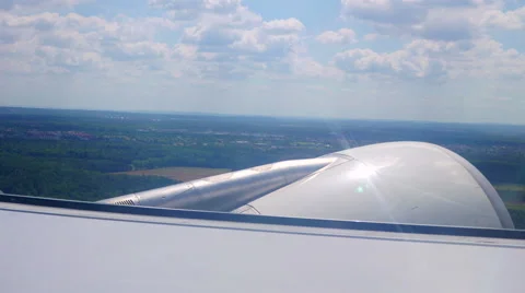 4K, Airplane flying in the sky Stock Footage 53223088