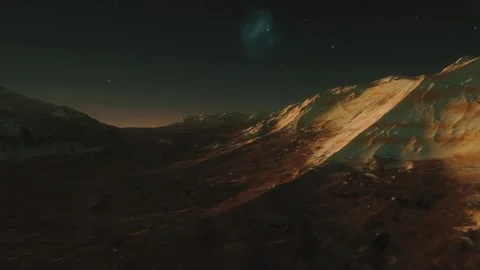 4K Alien Surface exoplanets planet like earth Stock Footage 270118219