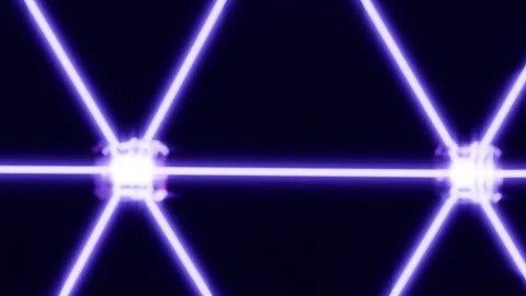 4K Alpha - Bioluminescent Close-up Neural Network Glow - Violet Synaptic Conn... Video stock 332839385