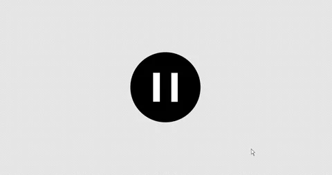 4K alpha channel click animation play to pause button. Stock Footage 333703745