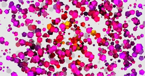 4K, alpha channel, editing, animation. Abstract colored geometric background. 3d Video stock 220099768