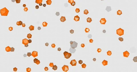 4K, alpha channel, editing, animation. Abstract sphere ball yellow orange Stock Footage 220961384
