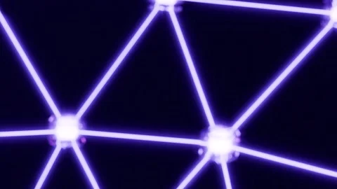4K Alpha - Fluidic Close-up Neural Network Glow - Violet Synaptic Connectivit... 스톡 동영상 332839214