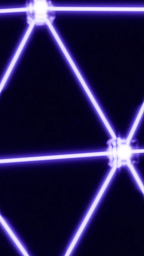 4K Alpha - Fluidic Close-up Neural Network Glow - Violet Synaptic Connectivit... Stock-Footage 332839752