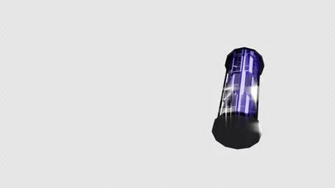 4K Alpha - High-Performance Vertical Quantum Server Module - Glass Cylinder w... Stock-Footage 332839898