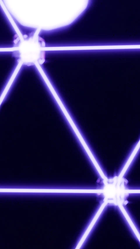 4K Alpha - Synaptic Close-up Neural Network Glow - Violet Synaptic Connectivi... Video stock 332839370