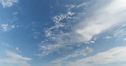 4K Altocumulus and Cumulus Clouds Timelapse looking southeast Stock Footage 65237661