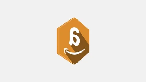 4k - Amazon spinning icon on white background Stock Footage 72631333