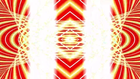 4k Ambient Red Green Lines Fractal Motion Background Stock Footage 313856076