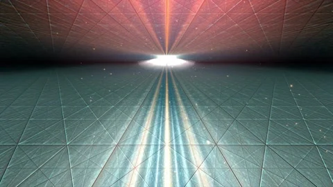 4k Ambient Tiny Particles Waves Horizon Motion Background Stock Footage 295710719