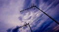 4k analog tv roof antennas sunset overcast moody sky timelapse 4k or 4k+ Resolution