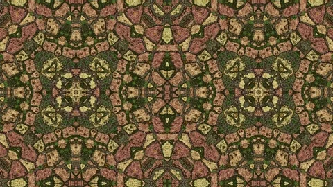 4K Ancient Path Looping Kaleida Background Animation 2 Stock Footage 81791006