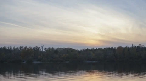 4k and hd. Wavy clouds timelapse in Kiev Stock Footage 61034628