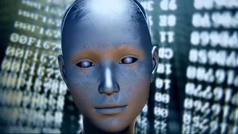 4K Android AI Digital Coding Encryption Decryption 1 Video stock 103578130