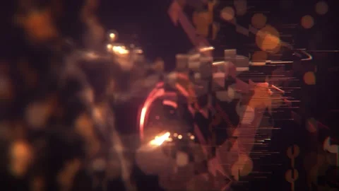 4K animate creative design abstract background Stock Footage 144018906