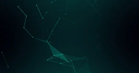 4k animated abstract black plexus dot and 3d line connect background. Stock Footage 181407640