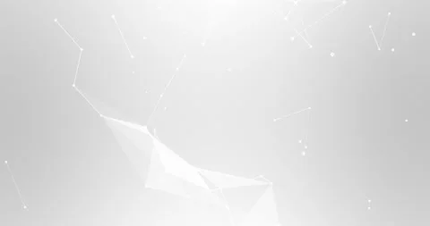 4k animated abstract grey plexus dot and 3d line connect background. Stock Footage 181402727
