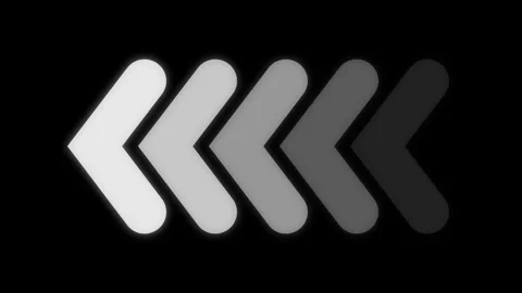 4K Animated Arrow direction sign on black background, Direction banner. 스톡 동영상 332959641